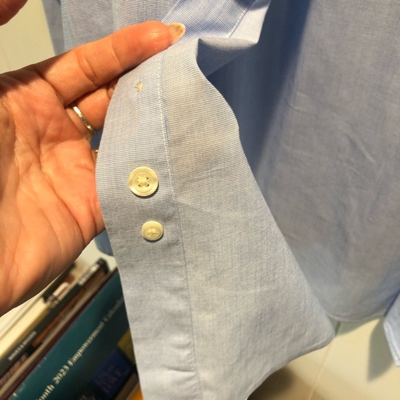 Brooks Brothers 1818 regent blue cotton button down original polo shirt XXL - Picture 5 of 11